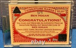 1/1 Ben Hogan 2005 Topps Pristine Legends Baseball Cut Signature Marks PGA HOF