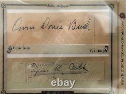 1/1 Rare Triple Folder 1911 Ty Cobb T205 / Cut Signature Historic Autographs