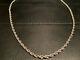 14k Solid White Gold Diamond Cut Rope Chain Heavy 3.5mm 22 21.4grms Signed J