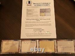 1932 Chicago Cubs Multi-Signed 2017 Historic Auto Autos Line-Ups With Beckett COA