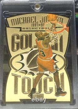 1997-98 Skybox Premium Golden Touch Michael Jordan GT1 Die Cut Insert Amazing