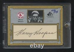 2001 Sp Legendary Cuts Harry Hooper Cut Signature Autograph Sp #d 09/14 Hof Rare