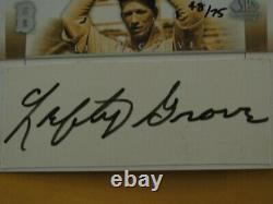 2004 Ud Sp Legendary Cuts Lefty Grove Auto Hof A's Autograph 48/75