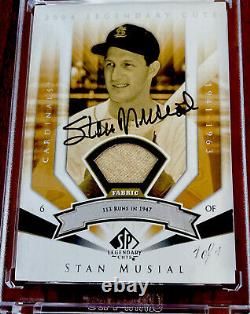 2004 Upper Deck Legendary Cuts Stan Musial Auto One Of One 1/1 Autograph