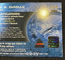 2005 Topps Power Brokers CECIL B. DeMILLE AUTO 1/1 Cut Signature Autograph SP