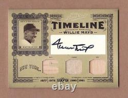 2005 prime cuts WILLIE MAYS auto sp #1/5 TRIPLE jersey GIANTS signed patch 1/1