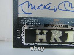 2006 Topps Sterling #MM-HR1 Mickey Mantle Game Used Patch Auto 9/10 Yankees