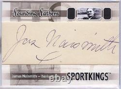 2008 Sportkings Founding Fathers Basketball James Naismith 1/1 Cut Autograph Bgs