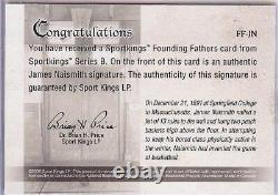 2008 Sportkings Founding Fathers Basketball James Naismith 1/1 Cut Autograph Bgs