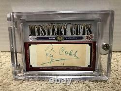 2008 Ty Cobb 1/1 Upper Deck Ud Mystery Cuts Auto Autograph Nm-mt