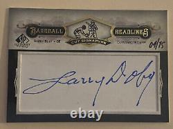 2008 UD SP Legendary Larry Doby cuts 4/15 auto HOF Cleveland autograph