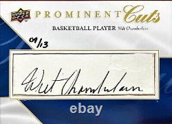 2009 Upper Deck Prominent Cuts Signatures #PCWILT Wilt Chamberlain Auto /13