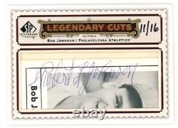 2009 Upper Deck SP Legendary Cuts Bob Johnson cut auto autograph #/16