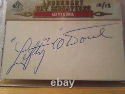 2011 Upper Deck Sp Legendary Cuts Signatures Lefty Odoul Sp #12/13 Baseball Card