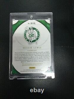 2012-13 Immaculate Marks /8 Reggie Lewis Cut Auto Autograph Jumbo Jersey Celtics