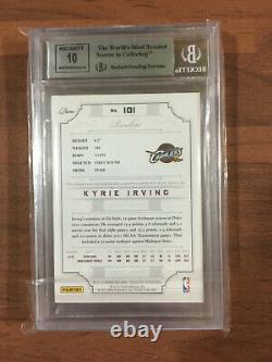 2012-13 National Treasures Kyrie Irving RC Patch Auto 009/199 BGS 9 Name Cut