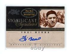 2012 Panini Playoff Prime Cuts Yogi Berra Autographed Signed Card 25/25 Yankees