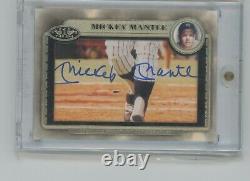 2012 Topps Tier One Baseball Mickey Mantle CUT AUTO #1/1 signed Yankees