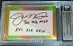 2013 Leaf Joe Montanajerry Rice Auto #d 1/1 Signed Cut Super Bowl Mvp Inscribed