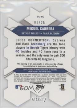 2013 Topps Chrome Connections Die-Cuts /25 Miguel Cabrera #CC-MC Auto