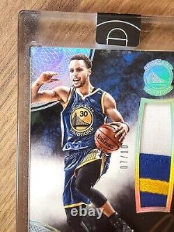 2014-15 Panini Eminence Stephen Curry 3-CLR Patch Auto 07/10 sealed