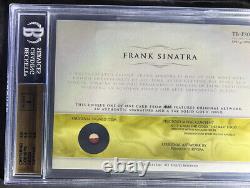 2015 The Bar Cut Autographs Frank Sinatra Sketch 1/1 Beckett Authenticated