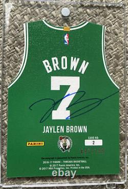 2016-17 Panini Threads Team Die-Cuts /199 Jaylen Brown Rookie Auto Celtics