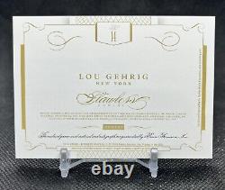 2016 Panini Flawless 1/1 Cut Auto With Sock Relic NY Yankees Lou Gehrig
