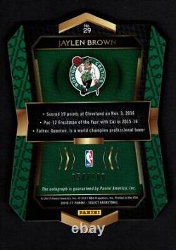 2016 Select Die Cut Autograph #29 Jaylen Brown Rookie Card 054/199