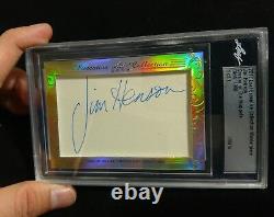 2017 Leaf Executive Jim Henson Muppets Autograph Cut Auto Signed 1/1 PSA DNA JSA