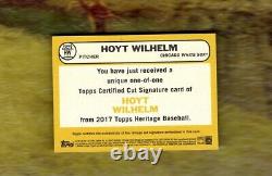 2017 Topps Heritage Framed Cut Signature Autograph Hoyt Wilhelm 1/1 68BCS-HW HOF