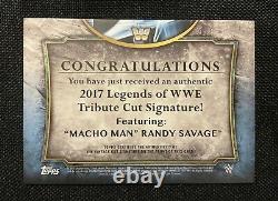 2017 Topps Legends RANDY MACHO MAN SAVAGE AUTO 1/1 Cut Autograph SP WWE WWF RC