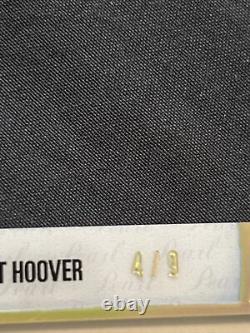 2018-19 Leaf Pearl Cut Signature Herbert Hoover CS-HH1 4/9 Autograph Auto Rare