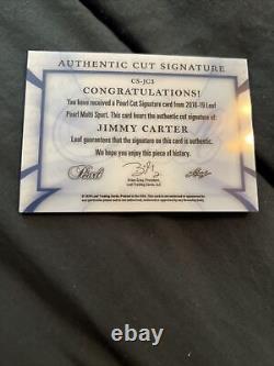 2018-19 Leaf Pearl Cut Signature Jimmy Carter CS-JC3 1/1 Autograph Auto
