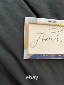 2018-19 Leaf Pearl Cut Signature Jimmy Carter CS-JC3 1/1 Autograph Auto