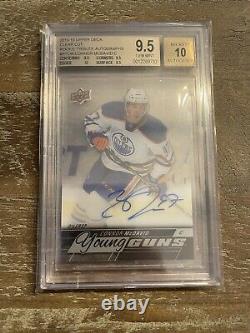 2018-19 UD Clear Cut Rookie Tribute Connor McDavid Young Guns Auto BGS 9.5