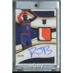 2019/20 Immaculate Collection ROOKIE PATCH AUTO RJ BARRETT KNICKS /99 3 COLOR
