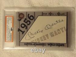 2019 Historic Autographs Mickey Mantle Cut Auto Autograph Le/22 Yankees Psa Dna