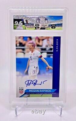 2019 Megan Rapinoe Panini Instant USWNT Autographed Soccer Card 13/15 HGA 9.5/10