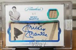 2019 Panini Flawless MICKEY MANTLE Cut Signature AUTO Relic Sealed SP /7 YANKEES