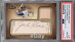 2019 Topps Tier One Jackie Robinson Cut Signature Relics Game Used Bat Auto 1/1