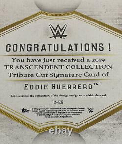 2019 Topps Transcendent WWE EDDIE GUERRERO 1/1 Framed Cut Auto Autograph