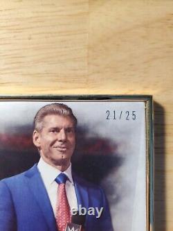2019 Topps Transcendent WWE MR. VINCE MCMAHON Gold Framed Auto Base /25 1st Auto