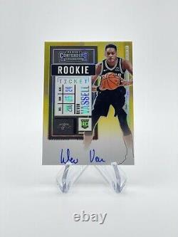 2020-21 Panini Contenders Gold Rookie Ticket Devin Vassell RC AUTO /10 Spurs