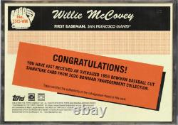 2020 Bowman Transcendent'55 Oversized 5x7 Cut #55CSWM Willie McCovey Auto #1/1