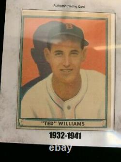 2020 Historic Autographs Half Century Ted Williams Cut Auto with 41 Play Ball Card