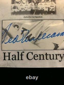 2020 Historic Autographs Half Century Ted Williams Cut Auto with 41 Play Ball Card