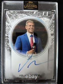2020 Topps Fully Loaded Vince McMahon Encased Auto Autograph Card 29/40