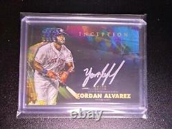2020 Topps Inception Baseball Yordan Alvarez Silver Signings Rookie Auto 38/70