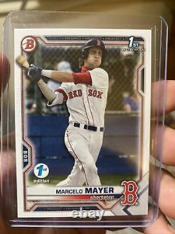 2021 Bowman Draft 1st Edition Marcelo Mayer RC Rookie BD-174 Boston Red Sox